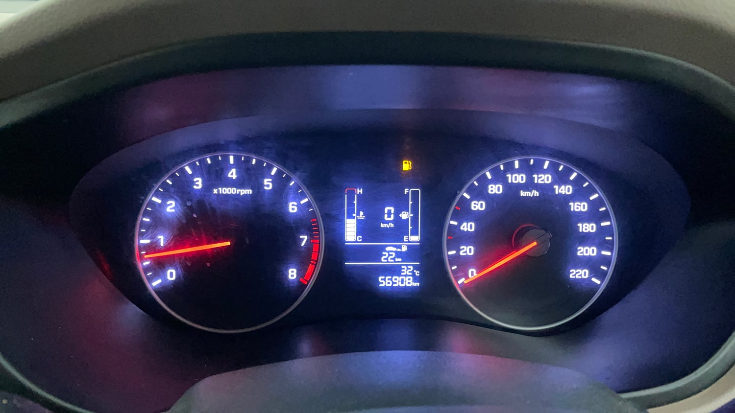 Used 2020 Hyundai Elite i20 Sportz Plus 1.2 Petrol Manual interior CLUSTERMETER VIEW