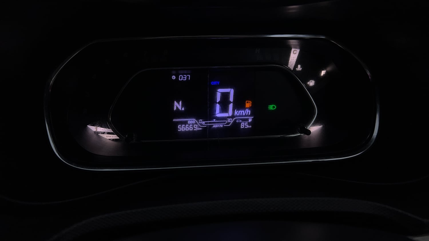 Used 2021 Tata Nexon XZA Plus Diesel Diesel Automatic interior CLUSTERMETER VIEW
