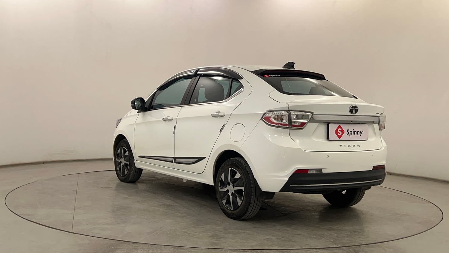 Used 2025 Tata Tigor XZA Plus iCNG Cng Automatic exterior LEFT REAR CORNER VIEW