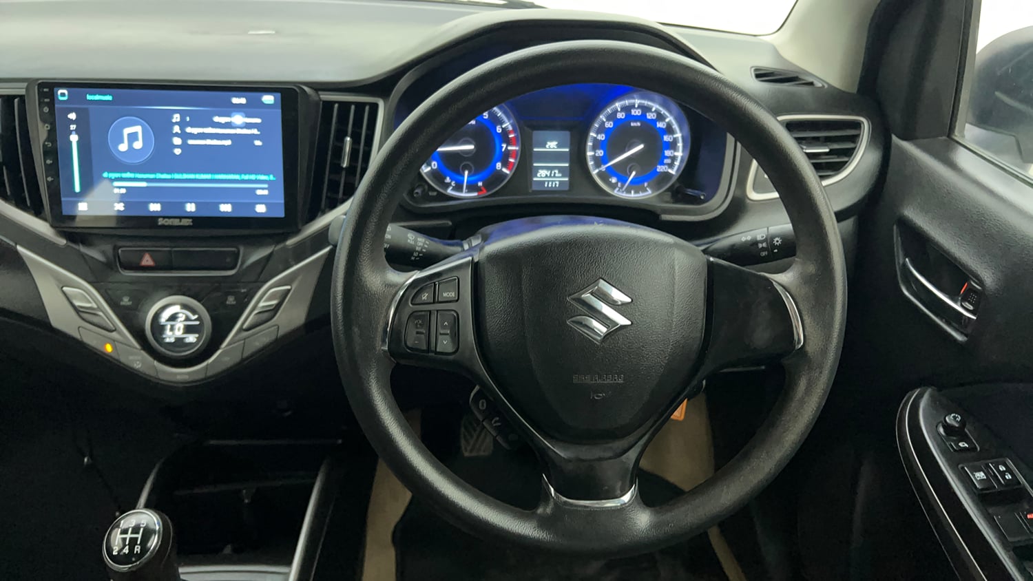 Used 2021 Maruti Suzuki Baleno Delta Petrol Manual interior STEERING VIEW