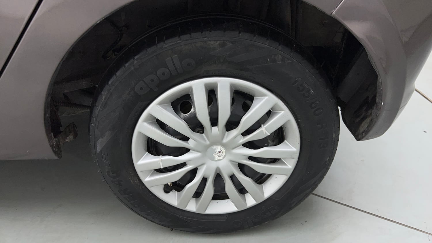 Used 2019 Tata Tiago XM CNG (Outside Fitted) Cng Manual tyres LEFT REAR TYRE RIM VIEW