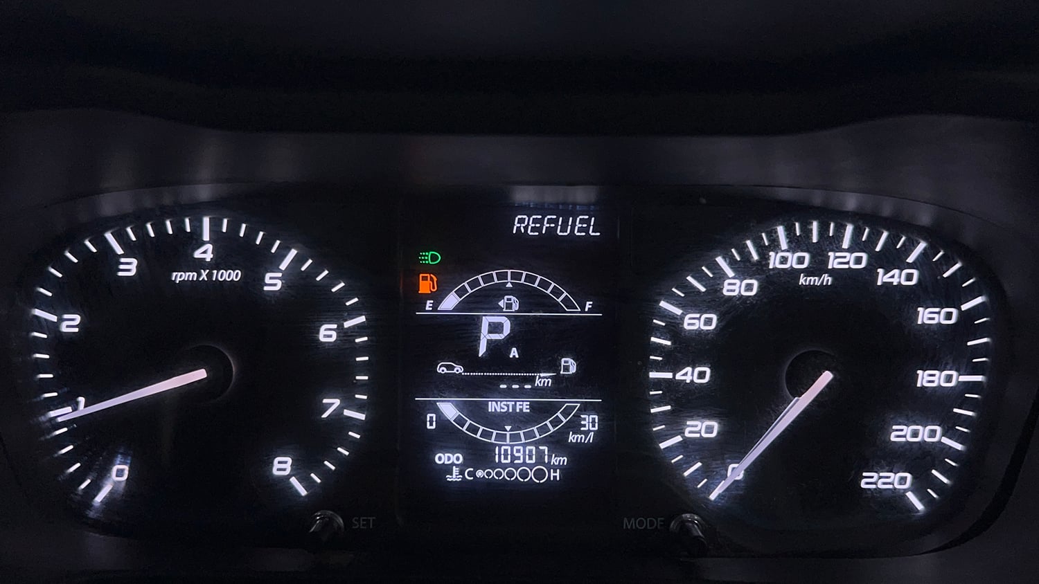 Used 2024 Tata Altroz XTA Petrol Petrol Automatic interior CLUSTERMETER VIEW