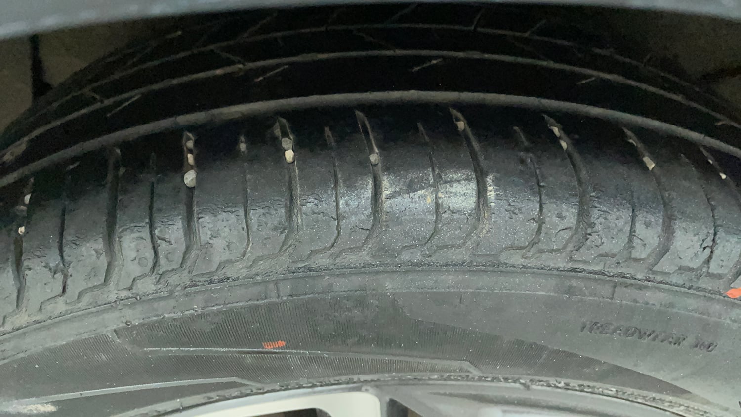 Used 2023 Hyundai i20 N Line N8 1.0 Turbo DCT Petrol Automatic tyres RIGHT REAR TYRE TREAD VIEW