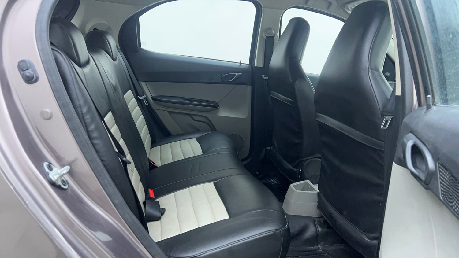 Used 2016 Tata Tiago Revotron XM Petrol Manual interior RIGHT SIDE REAR DOOR CABIN VIEW