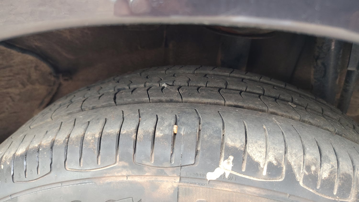 Used 2022 Tata Tiago XZ Plus Petrol Manual tyres LEFT REAR TYRE TREAD VIEW