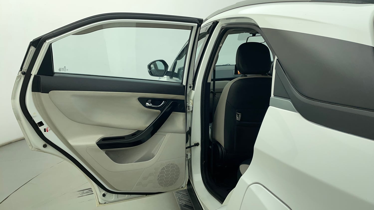 Used 2021 Tata Nexon XZ Petrol Manual interior LEFT REAR DOOR OPEN VIEW
