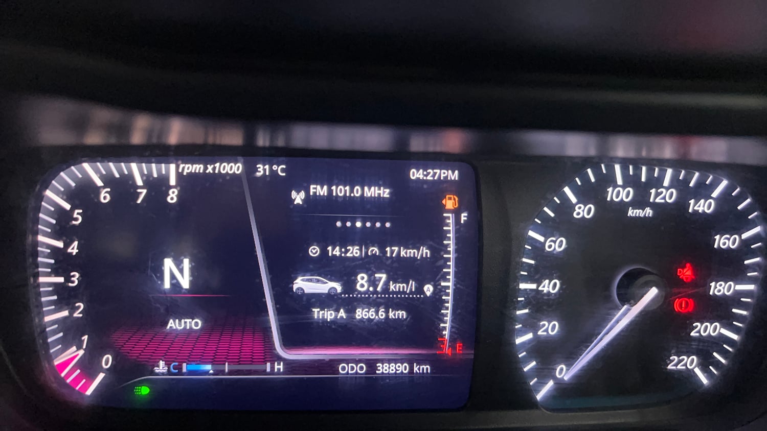 Used 2023 Tata Altroz XZA Plus Petrol Petrol Automatic interior CLUSTERMETER VIEW
