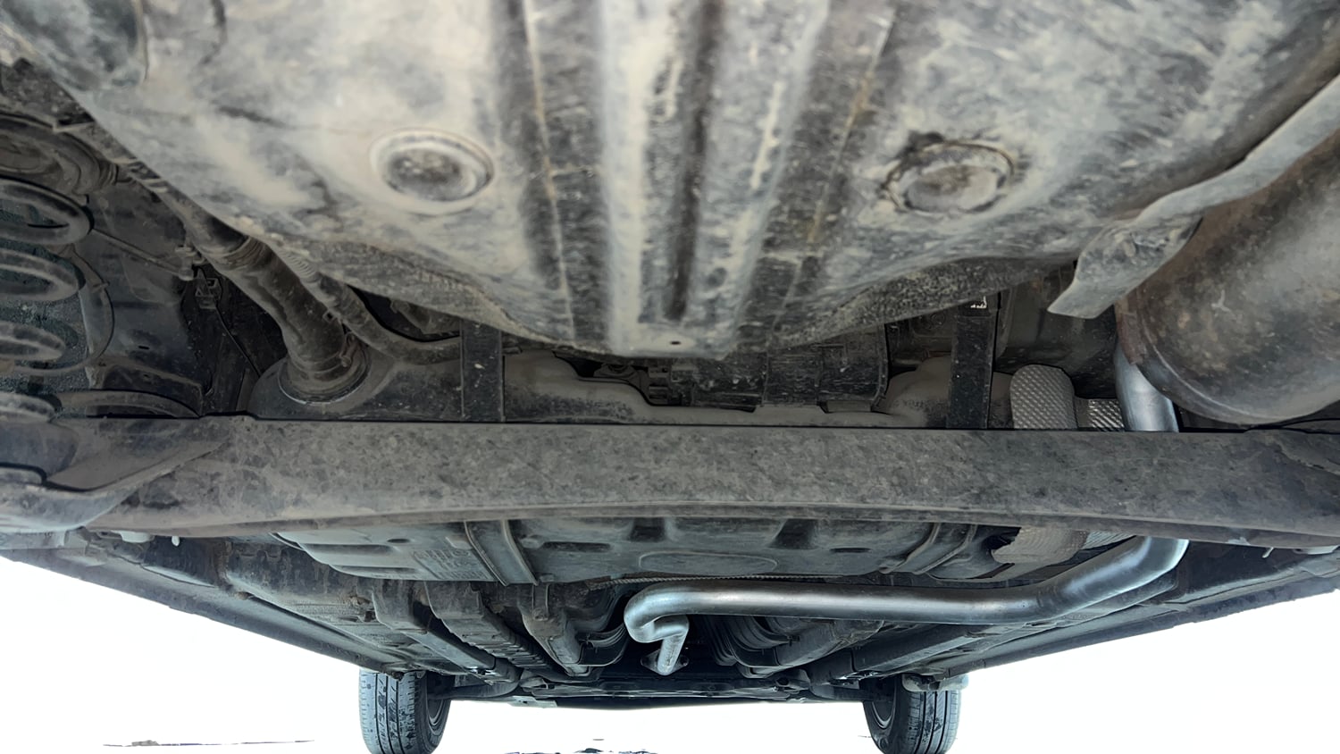 Used 2019 Hyundai Elite i20 Sportz Plus 1.2 Petrol Manual extra REAR UNDERBODY VIEW (TAKEN FROM REAR)