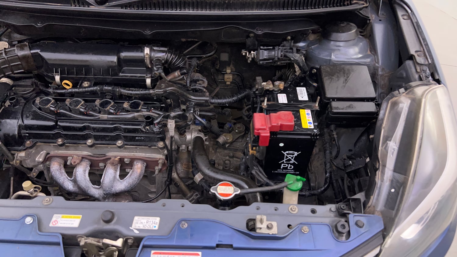 Used 2016 Maruti Suzuki Baleno Alpha 1.2 Petrol Manual engine ENGINE LEFT SIDE VIEW