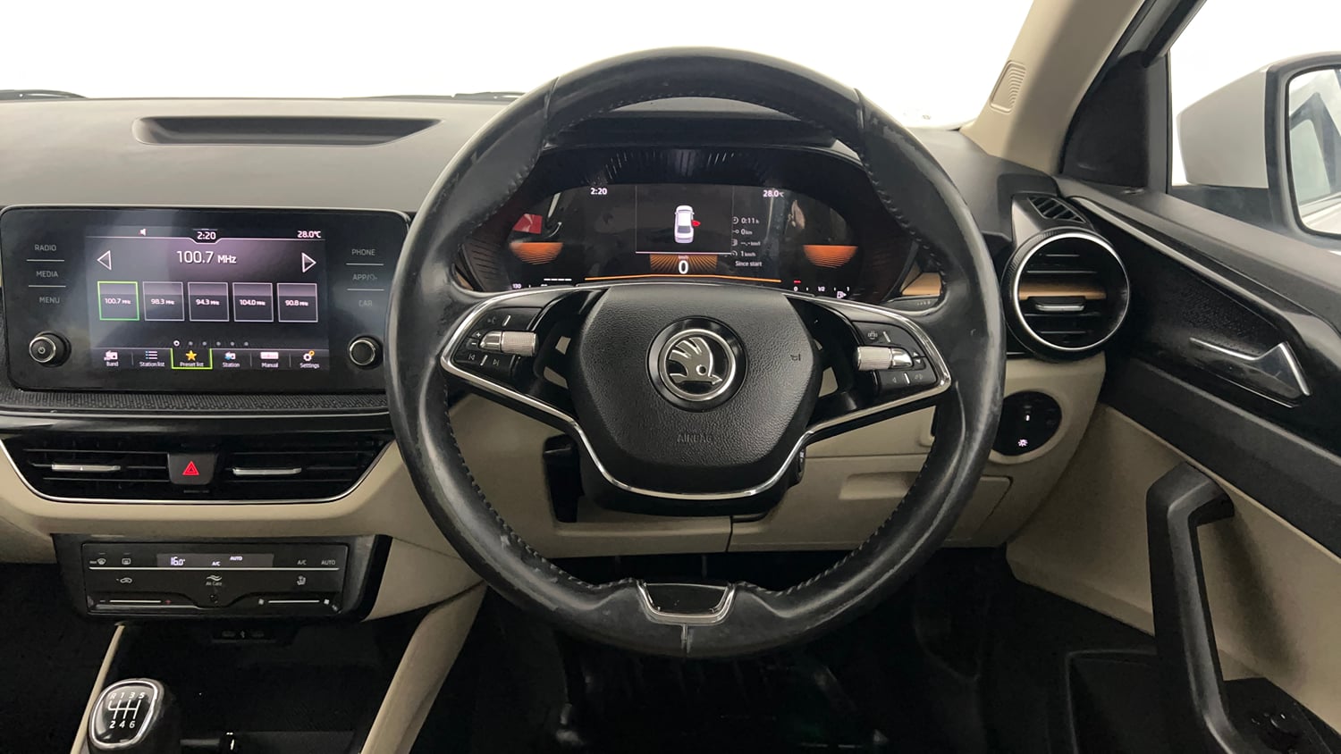 Used 2022 Skoda Slavia Style 1.0L TSI MT Petrol Manual interior STEERING VIEW
