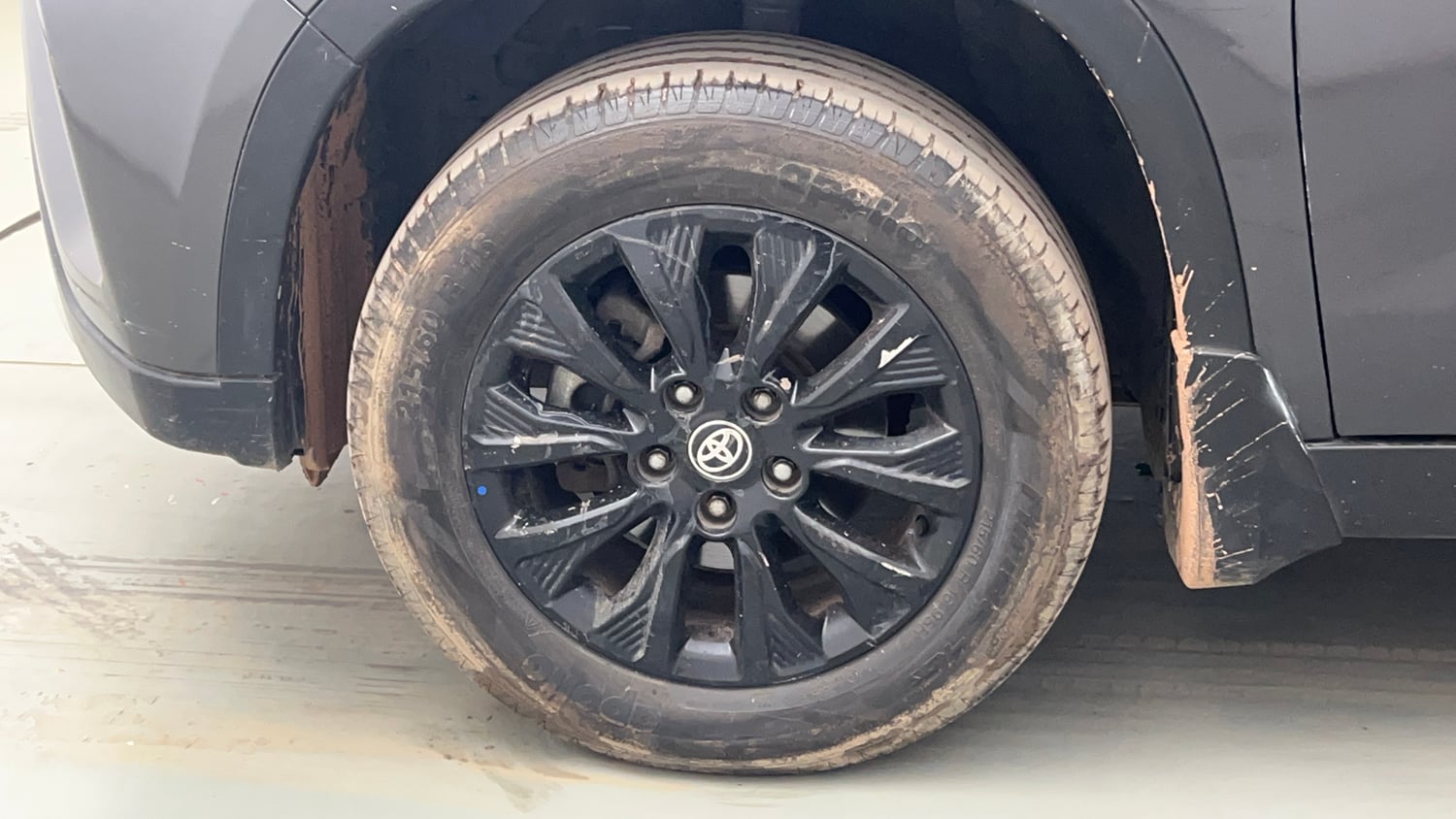 Used 2022 Toyota Urban Cruiser High Grade MT Petrol Manual tyres LEFT FRONT TYRE RIM VIEW