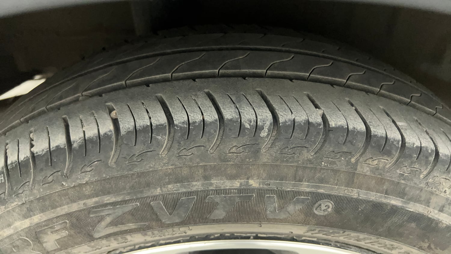 Used 2023 Honda Amaze VX MT 1.2 Petrol Petrol Manual tyres RIGHT REAR TYRE TREAD VIEW