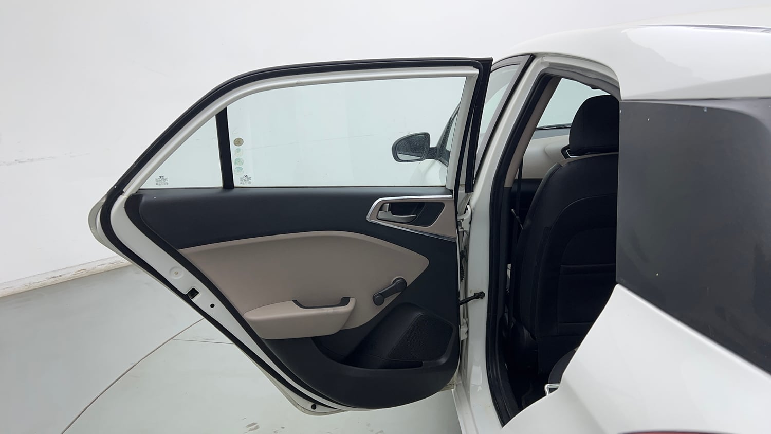 Used 2014 Hyundai Elite i20 Era 1.2 Petrol Manual interior LEFT REAR DOOR OPEN VIEW