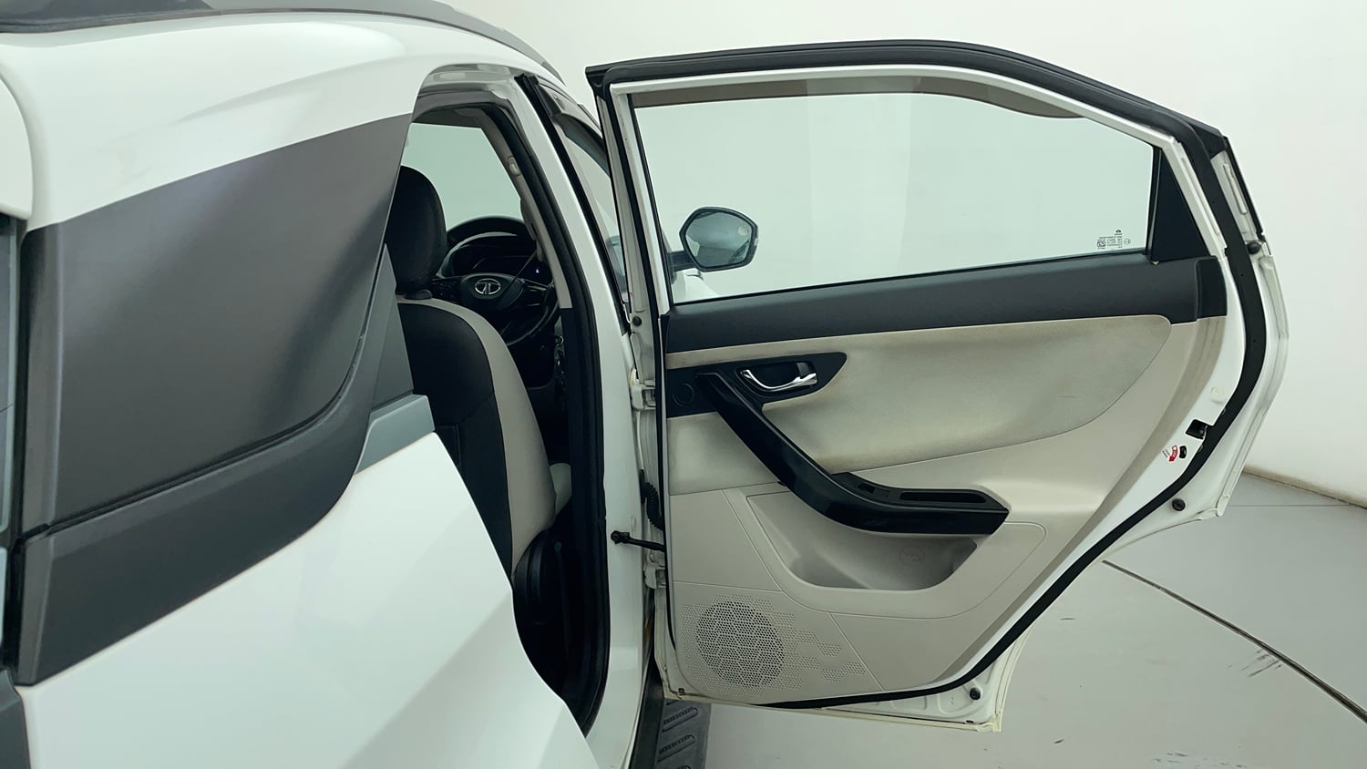 Used 2021 Tata Nexon XZ Petrol Manual interior RIGHT REAR DOOR OPEN VIEW