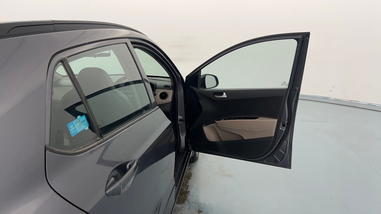 Used 2019 Hyundai Grand i10 Sportz AT 1.2 Kappa VTVT Petrol Automatic interior RIGHT FRONT DOOR OPEN VIEW