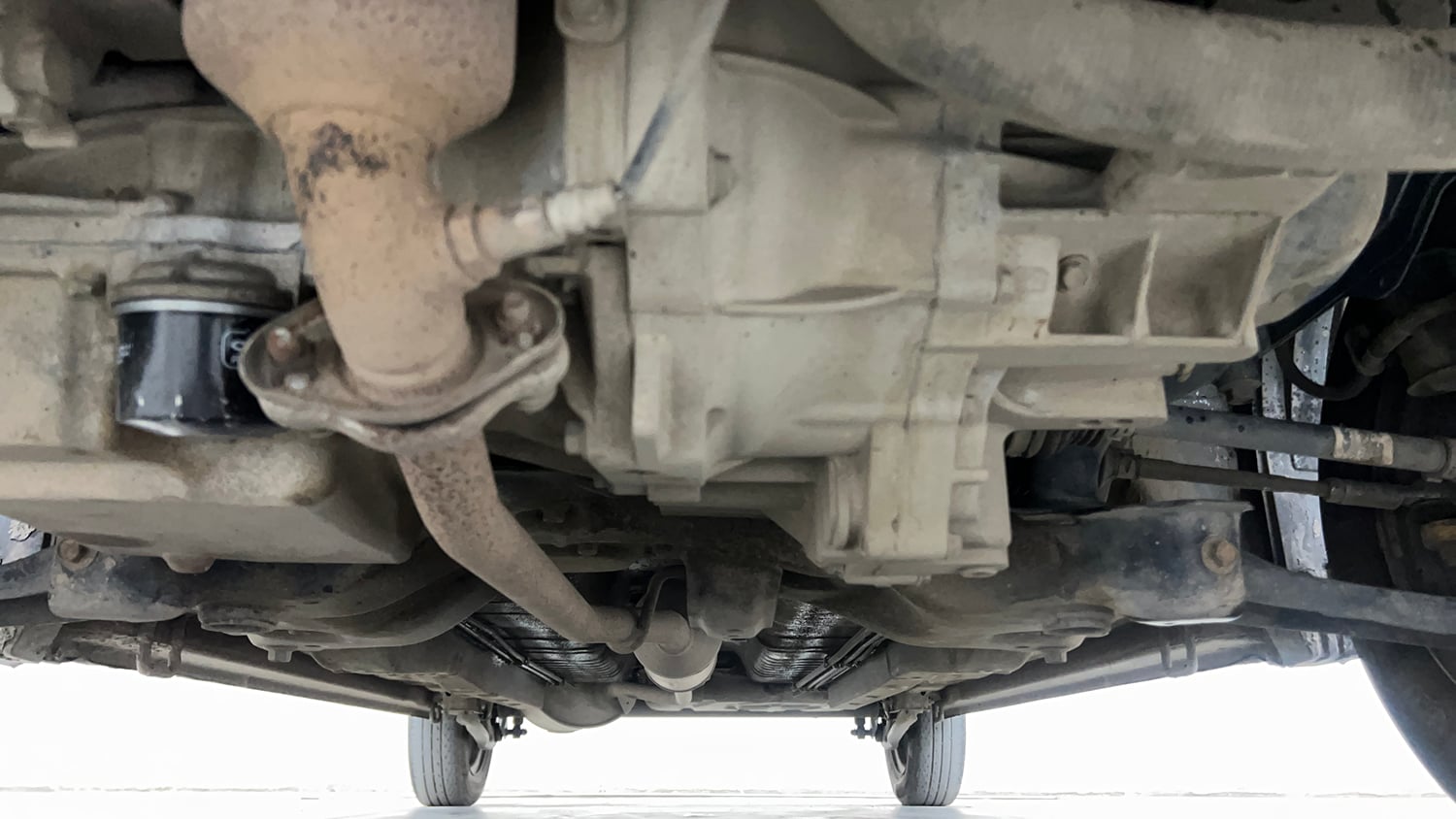 Used 2014 Maruti Suzuki Wagon R LXI CNG Cng Manual extra FRONT LEFT UNDERBODY VIEW