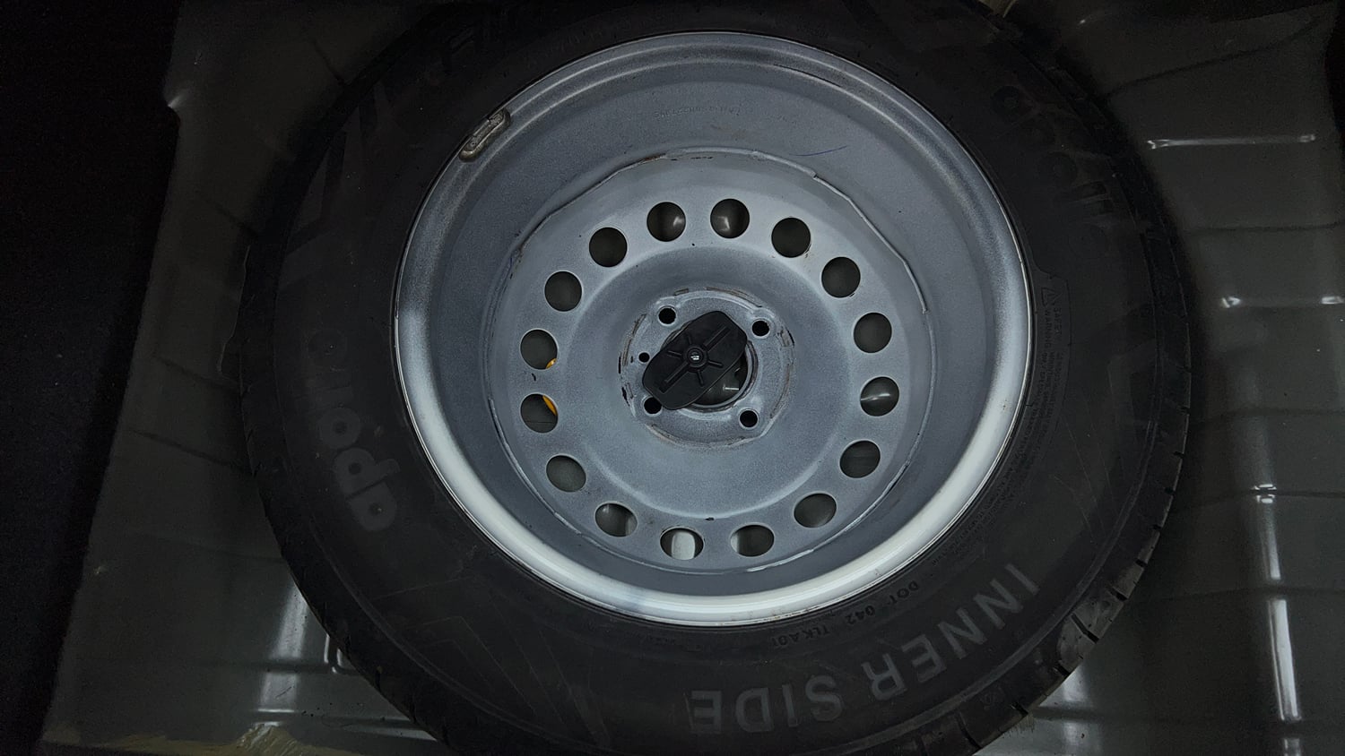 Used 2025 Tata Punch Pure MT Petrol Manual tyres SPARE TYRE VIEW