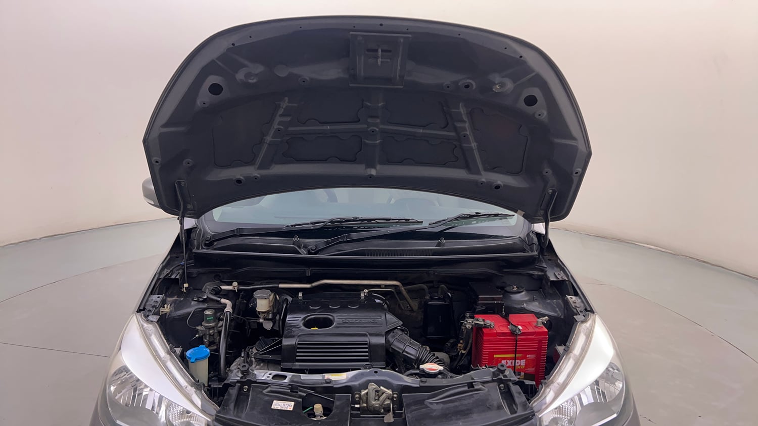 Used 2015 Maruti Suzuki Celerio ZXi AMT Petrol Automatic engine ENGINE & BONNET OPEN FRONT VIEW