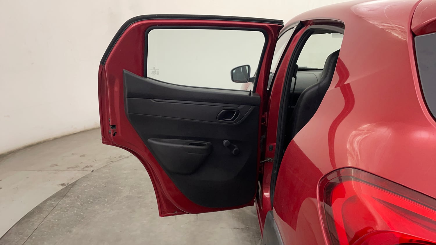 Used 2018 Renault Kwid RXT Petrol Manual interior LEFT REAR DOOR OPEN VIEW