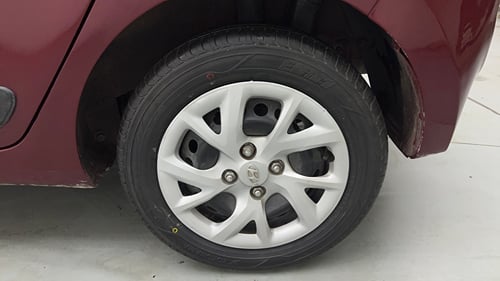 Used 2016 Hyundai Grand i10 Magna 1.2 Kappa VTVT Petrol Manual tyres LEFT REAR TYRE RIM VIEW