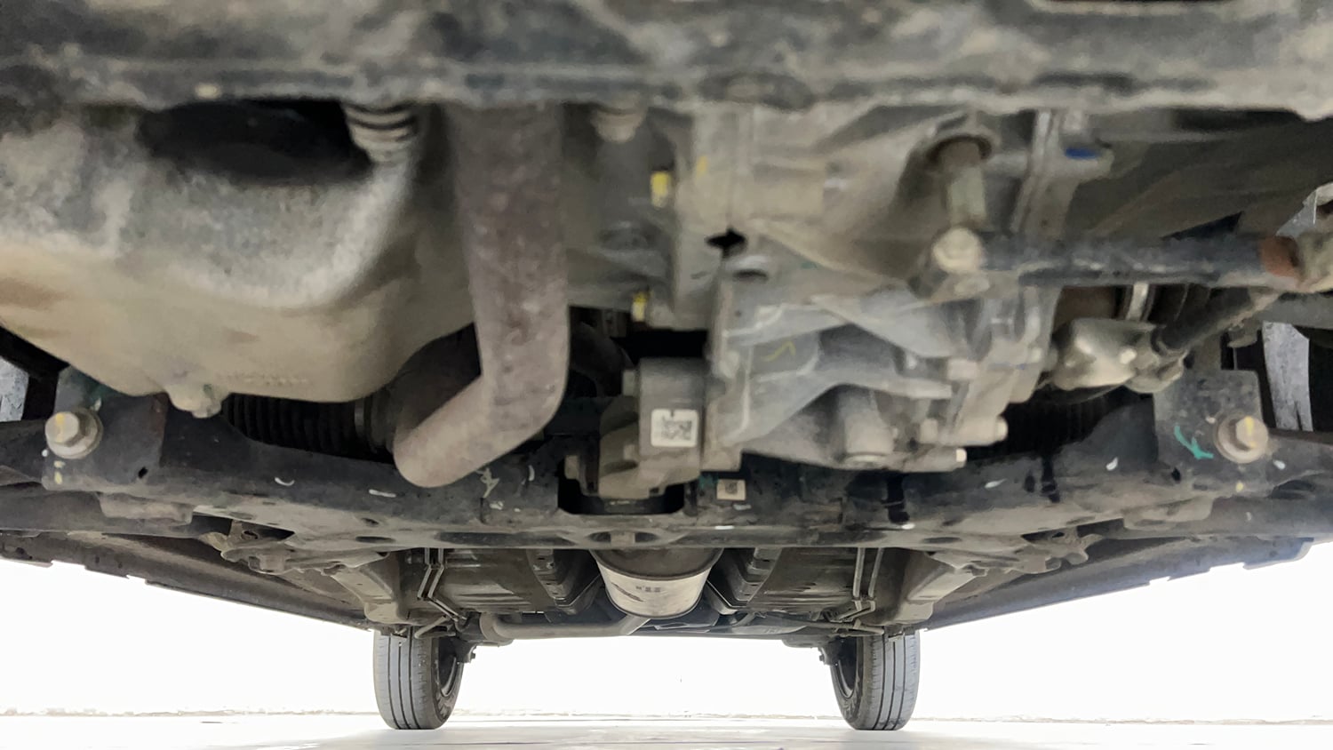 Used 2024 Maruti Suzuki S-Presso Vxi Plus Petrol Manual extra FRONT LEFT UNDERBODY VIEW
