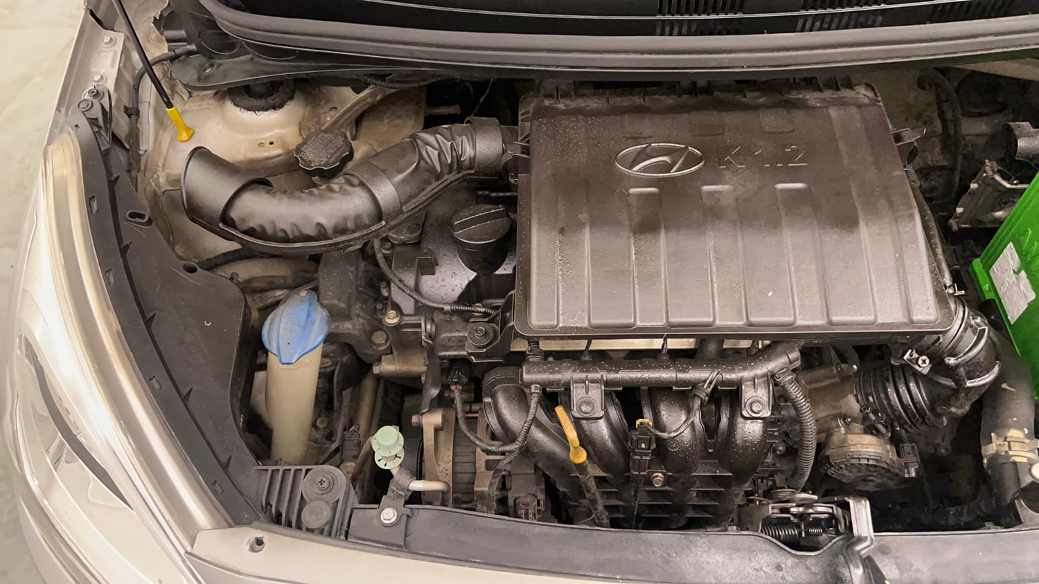 Used 2016 Hyundai Grand i10 Magna 1.2 Kappa VTVT Petrol Manual engine ENGINE RIGHT SIDE VIEW