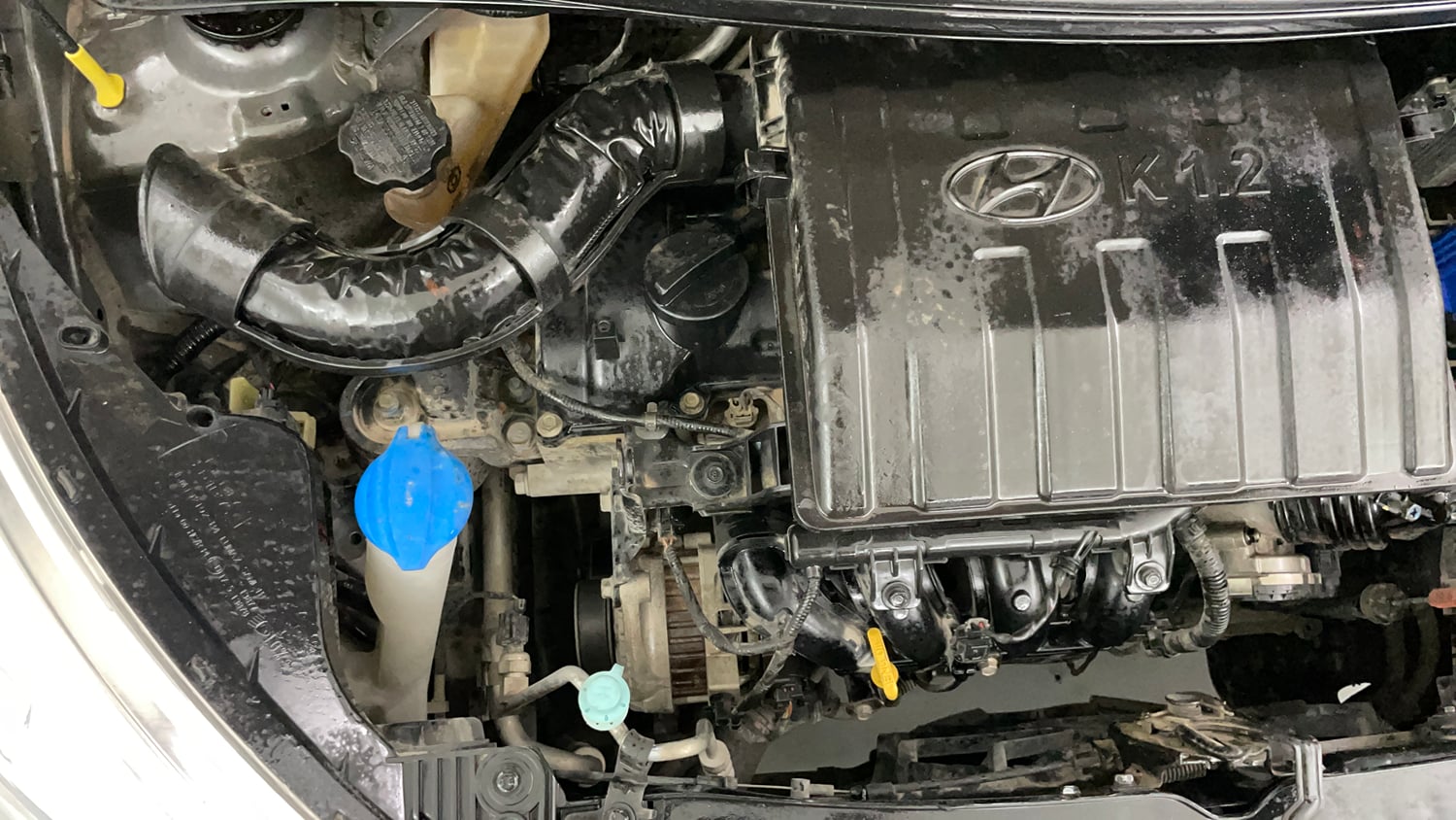 Used 2019 Hyundai Grand i10 Sportz AT 1.2 Kappa VTVT Petrol Automatic engine ENGINE RIGHT SIDE VIEW
