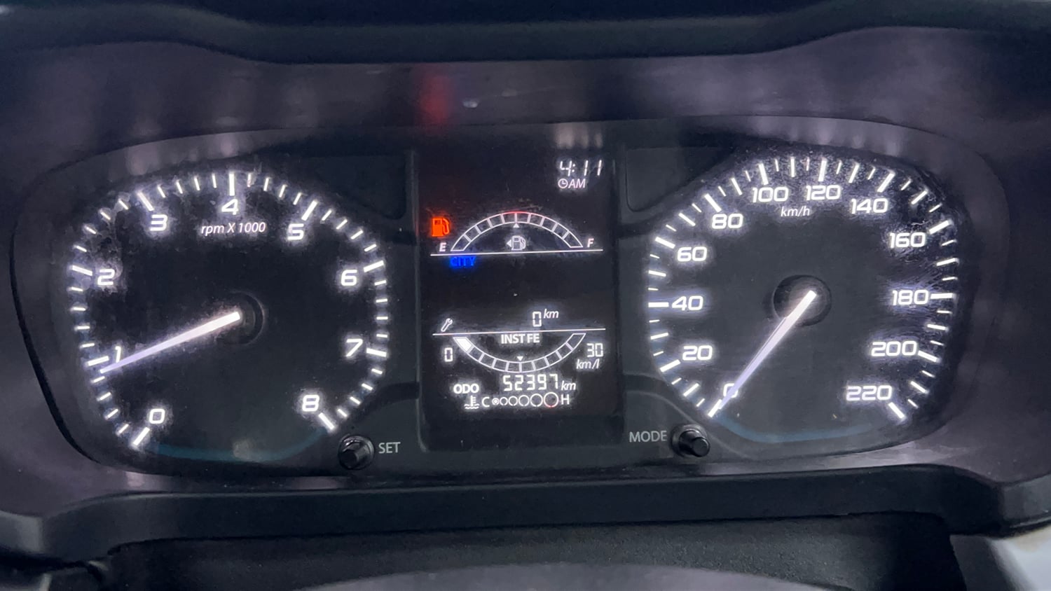 Used 2021 Tata Altroz XE Petrol Petrol Manual interior CLUSTERMETER VIEW