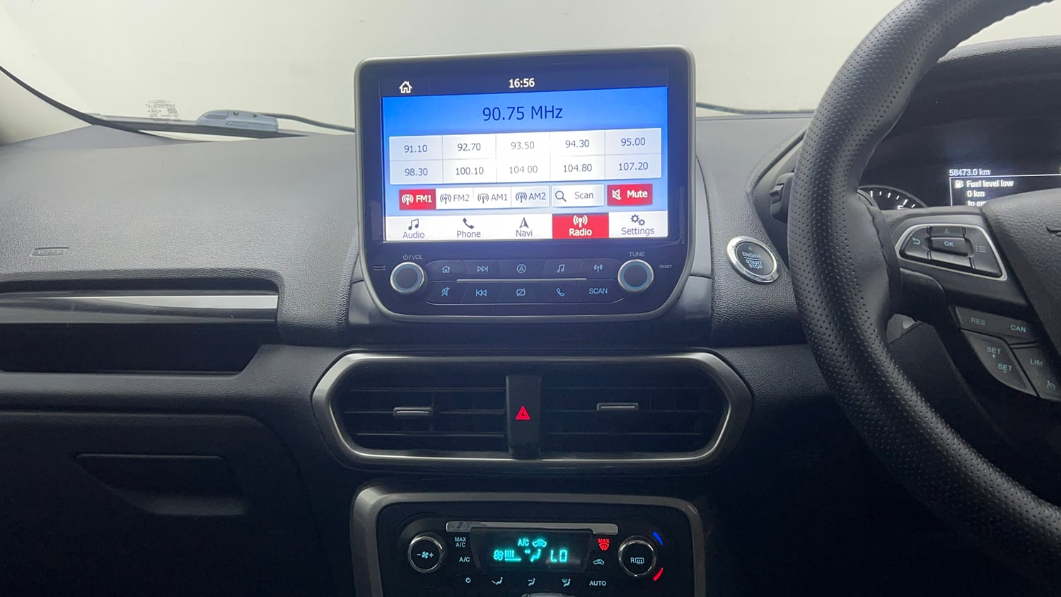 Used 2019 Ford EcoSport Titanium + 1.5L Ti-VCT AT Petrol Automatic interior MUSIC SYSTEM & AC CONTROL VIEW