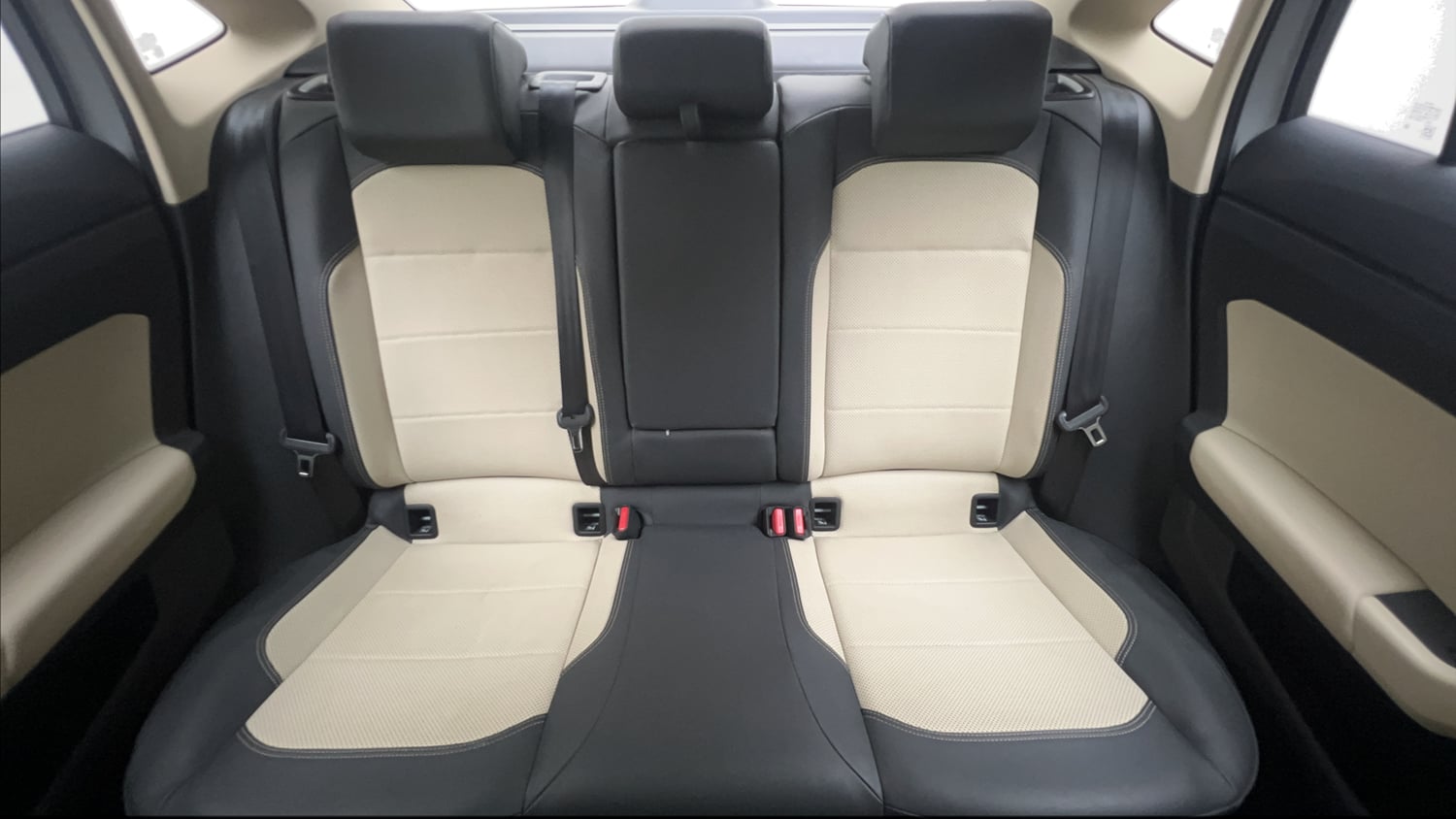 Used 2025 Volkswagen Virtus Topline 1.0 TSI AT Petrol Automatic interior REAR SEAT CONDITION VIEW