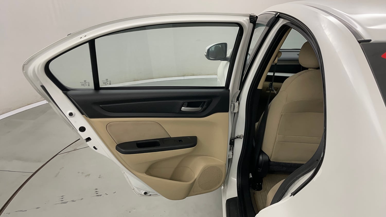 Used 2023 Honda Amaze VX 1.2 Petrol CVT Petrol Automatic interior LEFT REAR DOOR OPEN VIEW