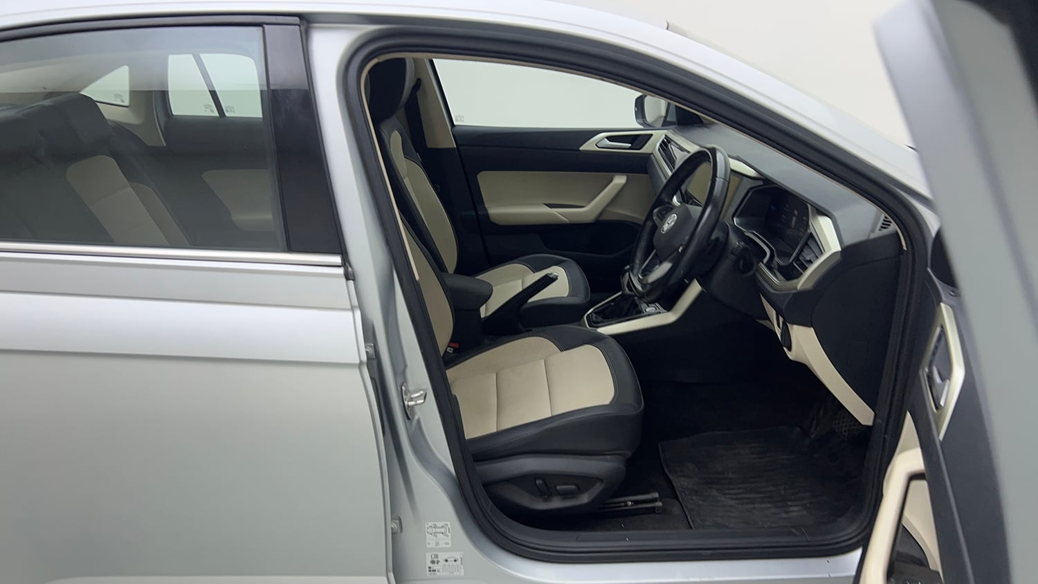 Used 2025 Volkswagen Virtus Topline 1.0 TSI AT Petrol Automatic interior RIGHT SIDE FRONT DOOR CABIN VIEW