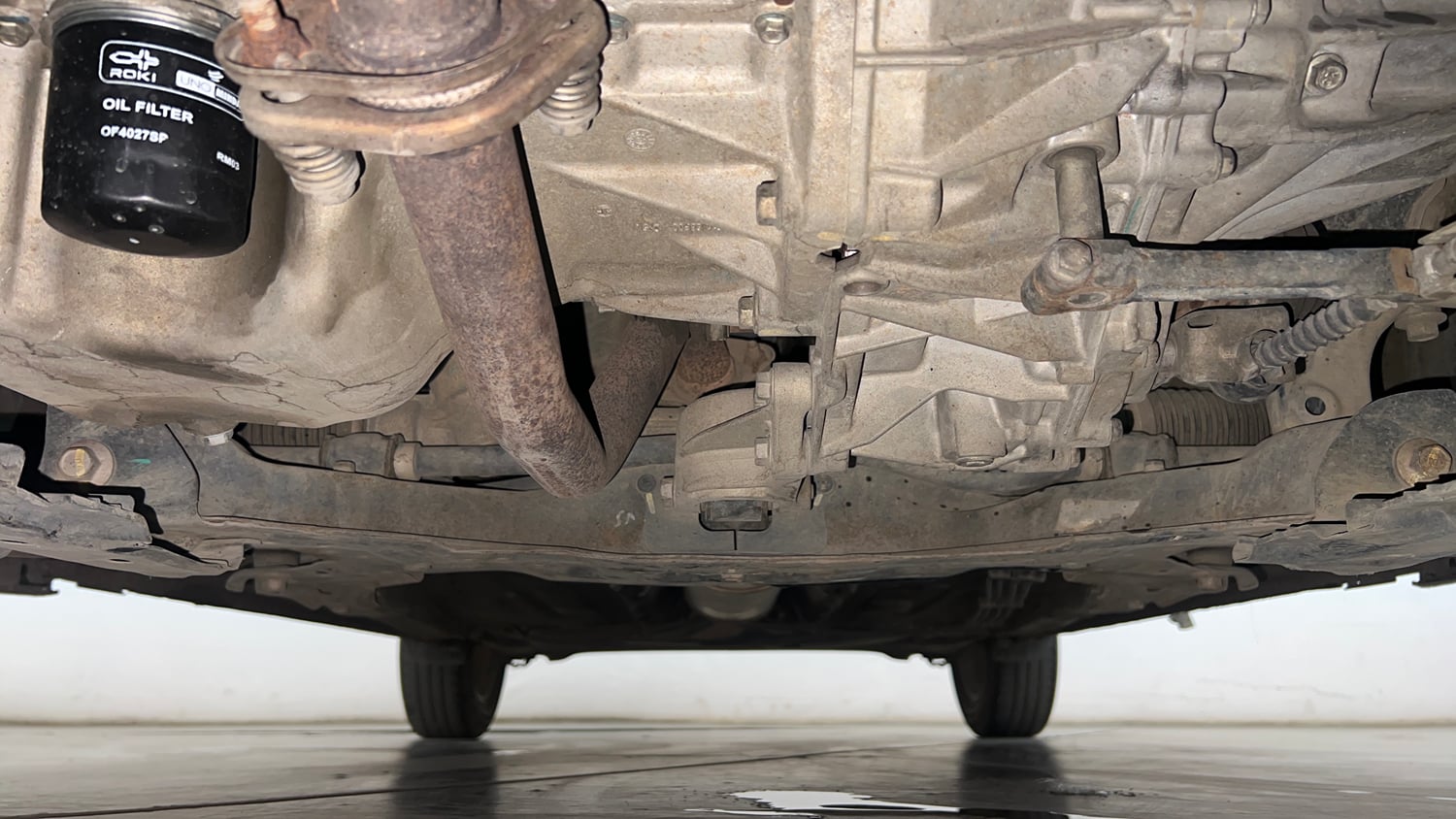 Used 2018 Maruti Suzuki Dzire ZXi Petrol Manual extra FRONT LEFT UNDERBODY VIEW