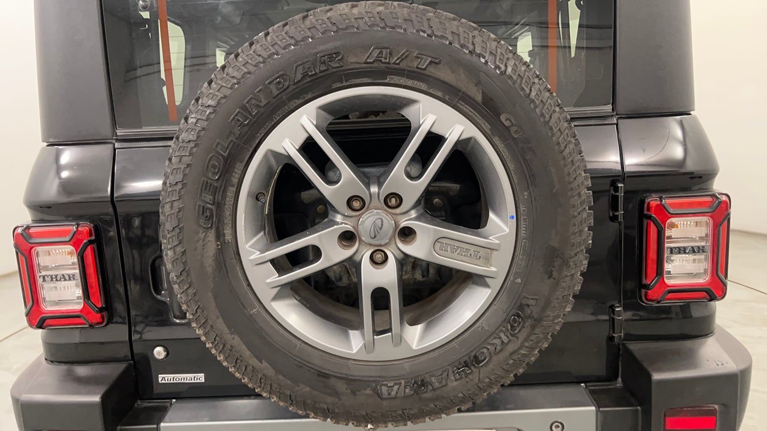 Used 2021 mahindra Thar LX Hard Top Diesel AT 4WD Diesel Automatic tyres SPARE TYRE VIEW