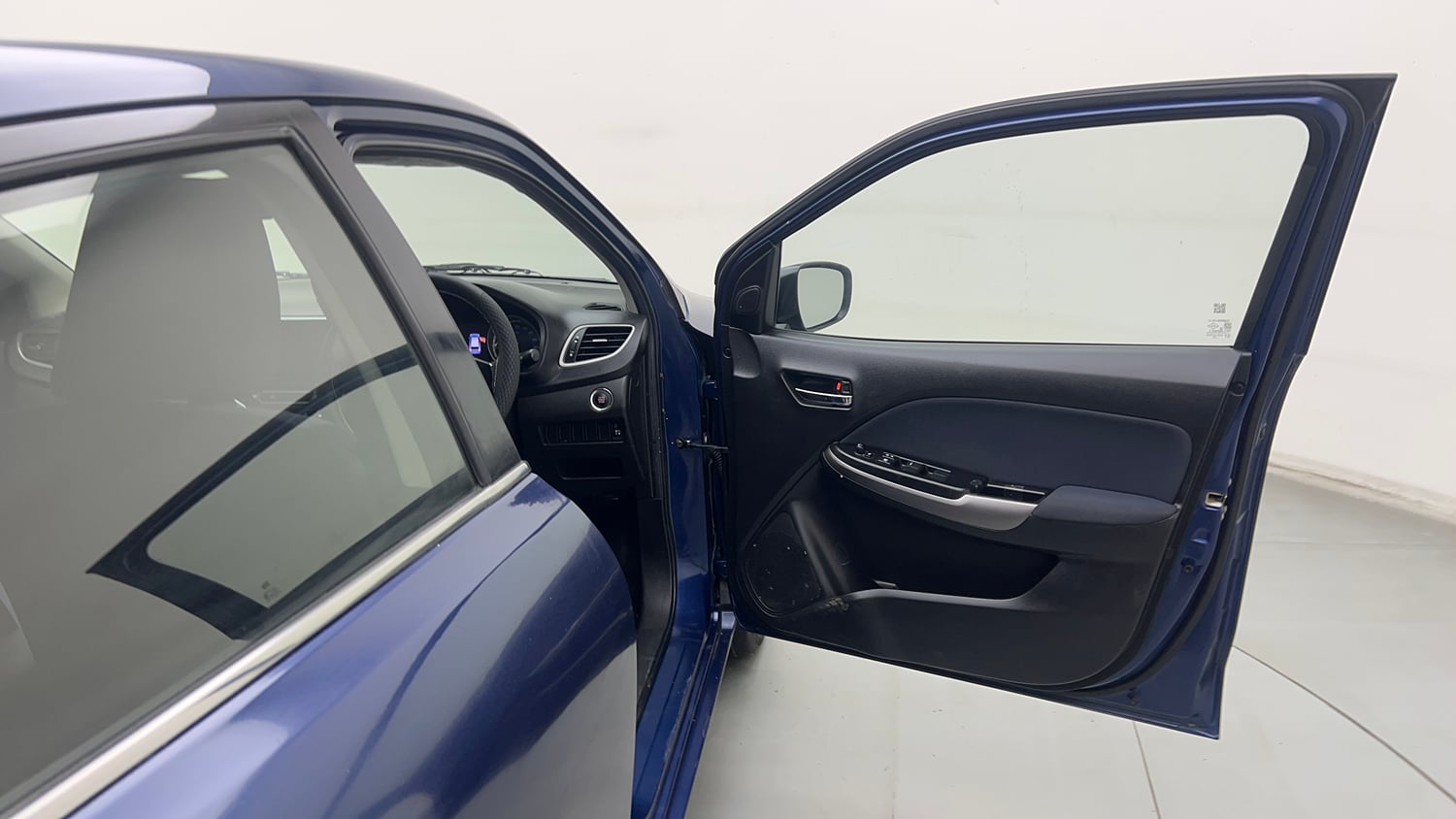 Used 2021 Maruti Suzuki Baleno Zeta Petrol Manual interior RIGHT FRONT DOOR OPEN VIEW