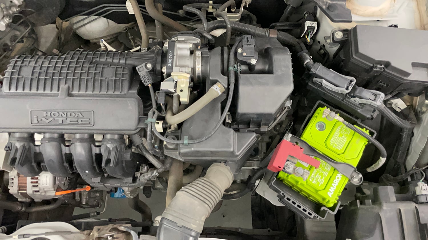 Used 2023 Honda Amaze VX 1.2 Petrol CVT Petrol Automatic engine ENGINE LEFT SIDE VIEW