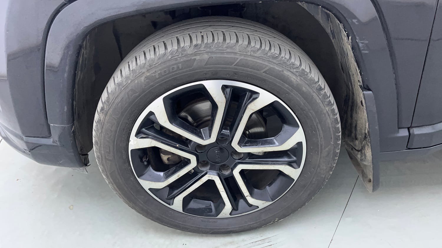 Used 2021 Jeep Compass Model S (O) 2.0 Diesel Diesel Manual tyres LEFT FRONT TYRE RIM VIEW