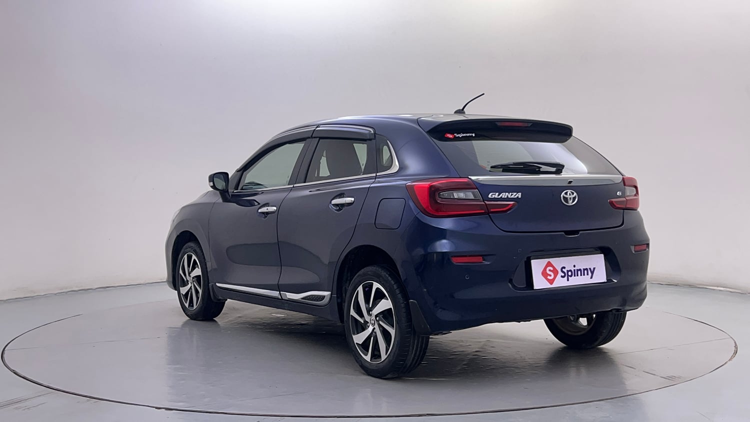 Used 2022 Toyota Glanza G Petrol Manual exterior LEFT REAR CORNER VIEW