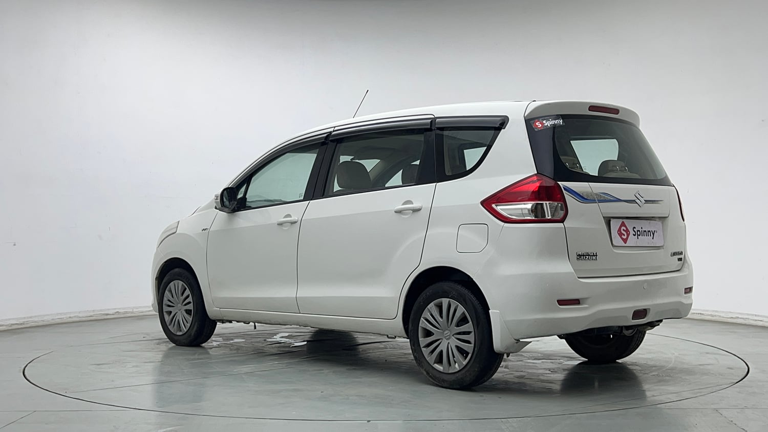 Used 2013 Maruti Suzuki Ertiga Vxi Petrol Manual exterior LEFT REAR CORNER VIEW
