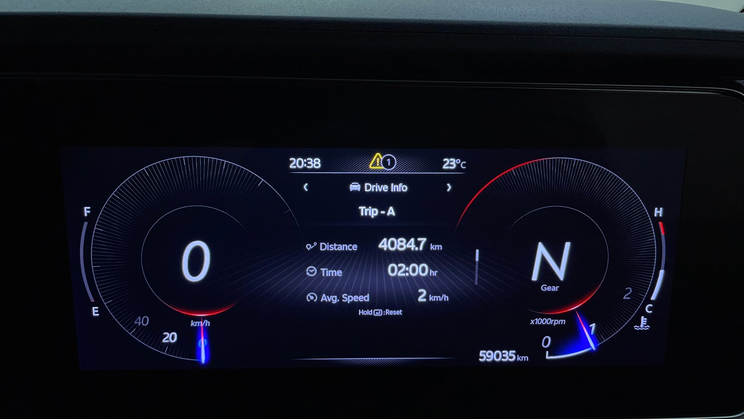 Used 2022 Mahindra XUV700 AX 3 Petrol MT 5 STR Petrol Manual interior CLUSTERMETER VIEW