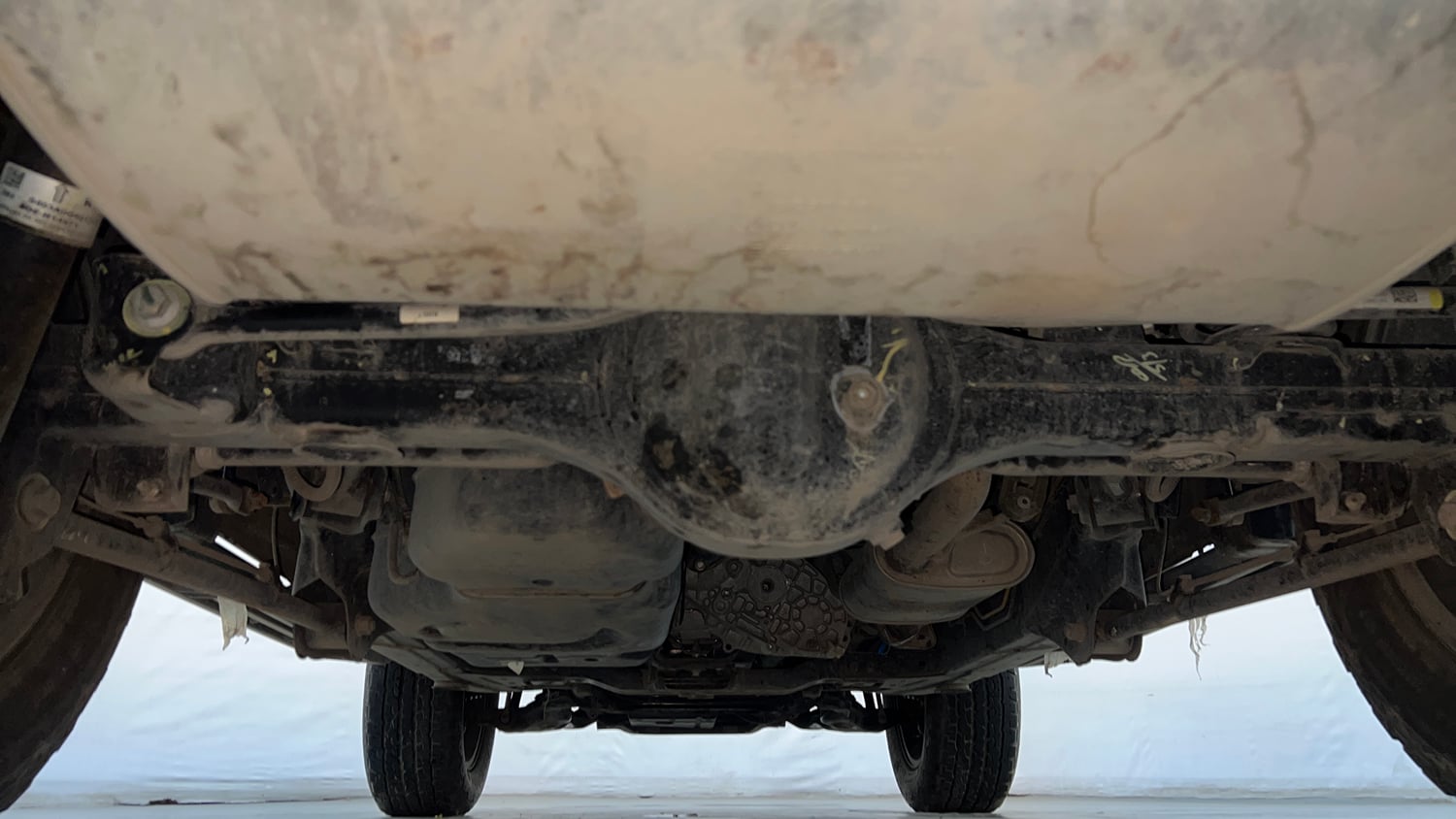 Used 2023 Mahindra Thar LX Hard Top Petrol AT 4WD Petrol Automatic extra REAR UNDERBODY VIEW (TAKEN FROM REAR)