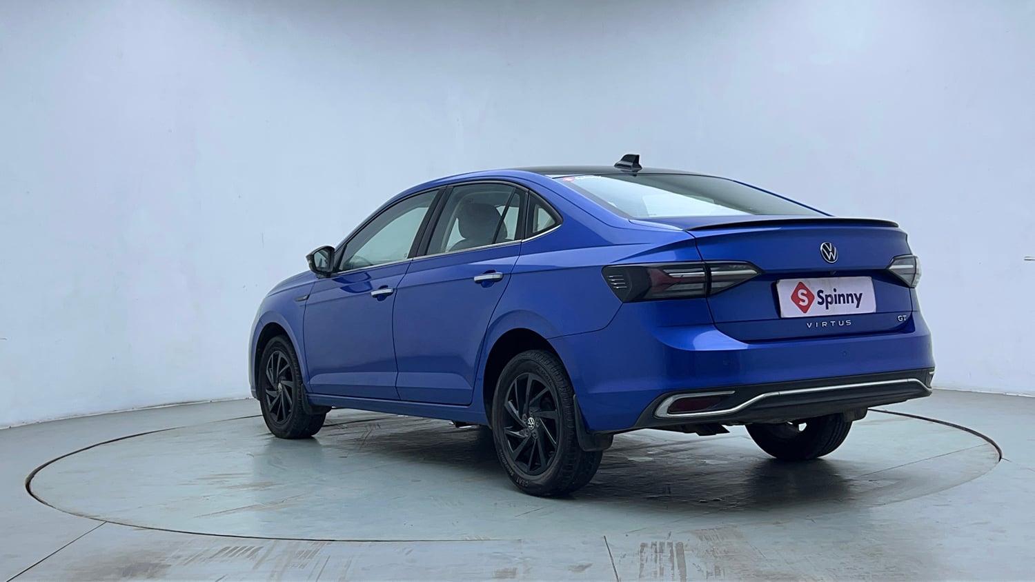 Used 2023 Volkswagen Virtus GT Plus 1.5 TSI EVO DSG Petrol Automatic exterior LEFT REAR CORNER VIEW