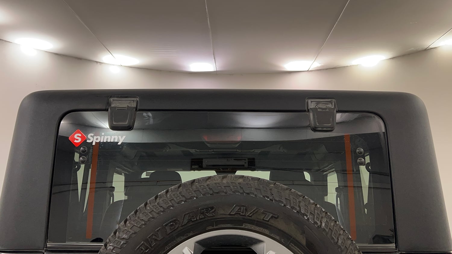 Used 2021 mahindra Thar LX Hard Top Diesel AT 4WD Diesel Automatic exterior BACK WINDSHIELD VIEW