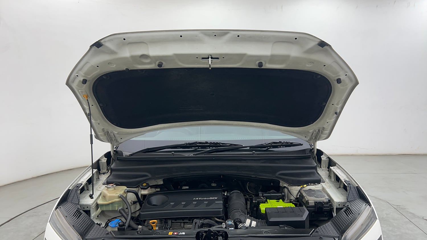 Used 2020 Hyundai Creta SX (O) 1.4 Turbo 7 DCT Petrol Automatic engine ENGINE & BONNET OPEN FRONT VIEW