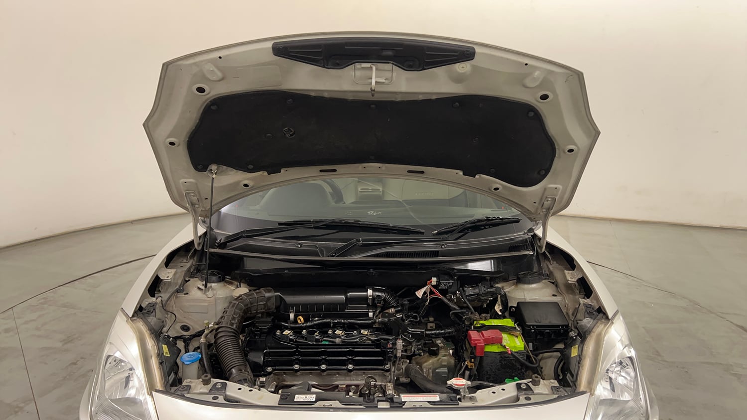 Used 2017 Maruti Suzuki Dzire ZXi AMT Petrol Automatic engine ENGINE & BONNET OPEN FRONT VIEW