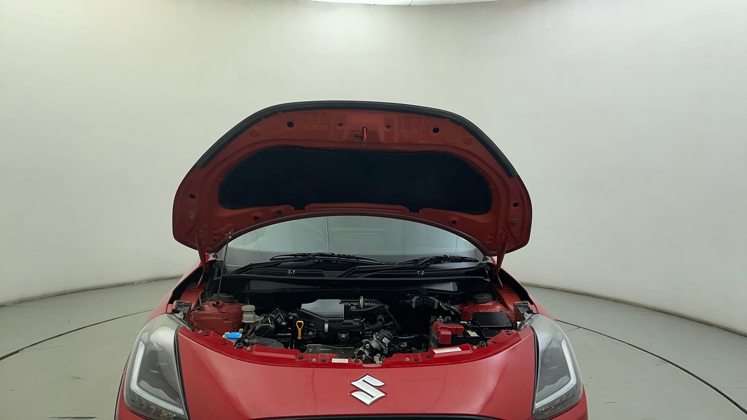 Used 2024 Maruti Suzuki Swift ZXi Plus Dual Tone AMT Petrol Automatic engine ENGINE & BONNET OPEN FRONT VIEW