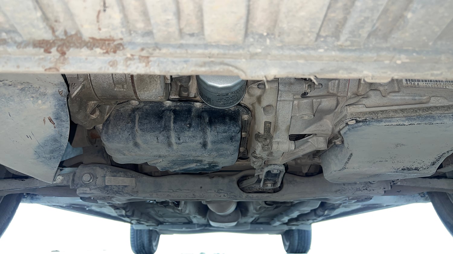 Used 2025 Volkswagen Virtus Topline 1.0 TSI AT Petrol Automatic extra FRONT LEFT UNDERBODY VIEW