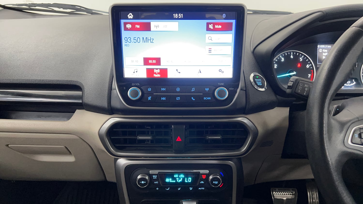 Used 2021 Ford EcoSport Titanium Plus 1.5L Ti-VCT AT Petrol Automatic interior MUSIC SYSTEM & AC CONTROL VIEW