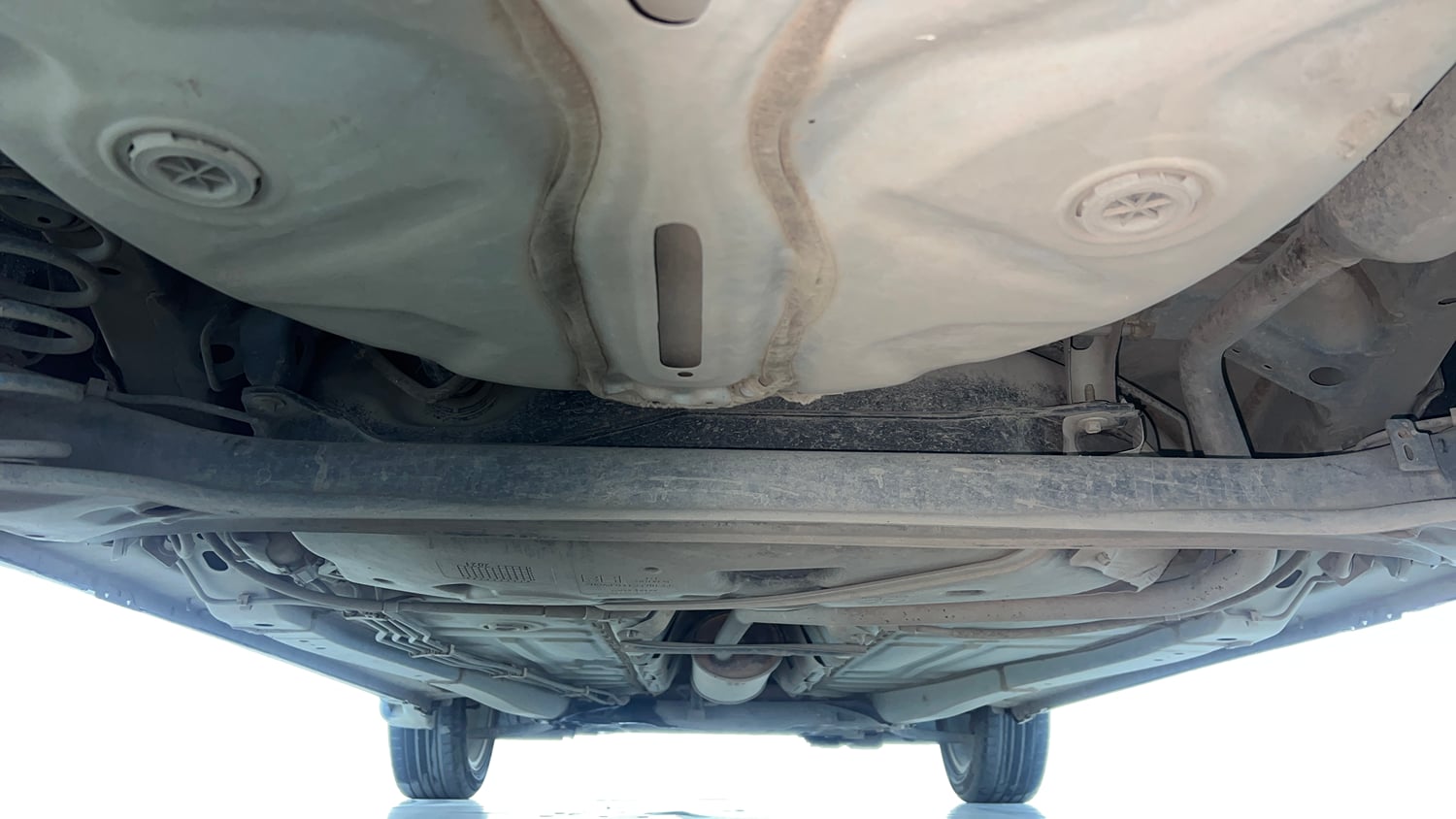 Used 2021 Maruti Suzuki Baleno Zeta Petrol Manual extra REAR UNDERBODY VIEW (TAKEN FROM REAR)