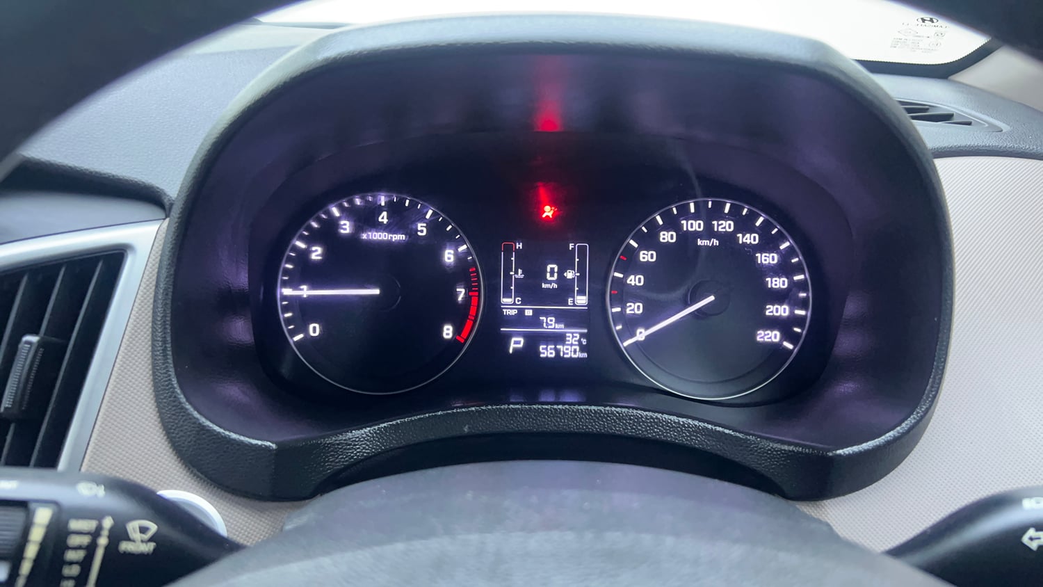 Used 2017 Hyundai Creta 1.6 SX Plus AT Petrol Petrol Automatic interior CLUSTERMETER VIEW